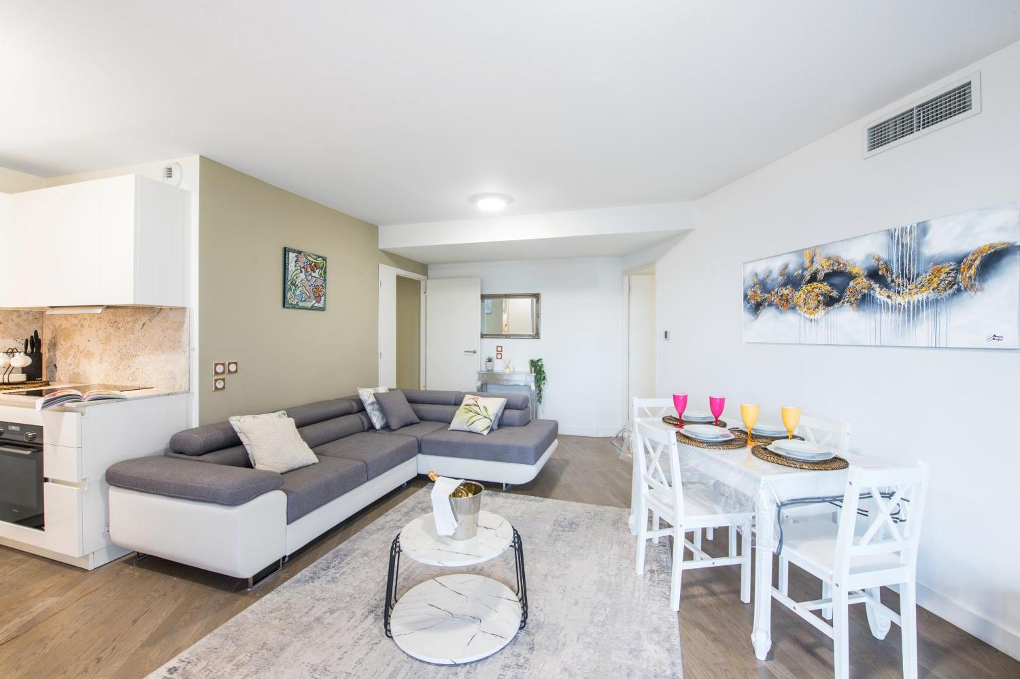Grande Terrasse - Vue Mer - Parking - Bk Beausoleil Dış mekan fotoğraf