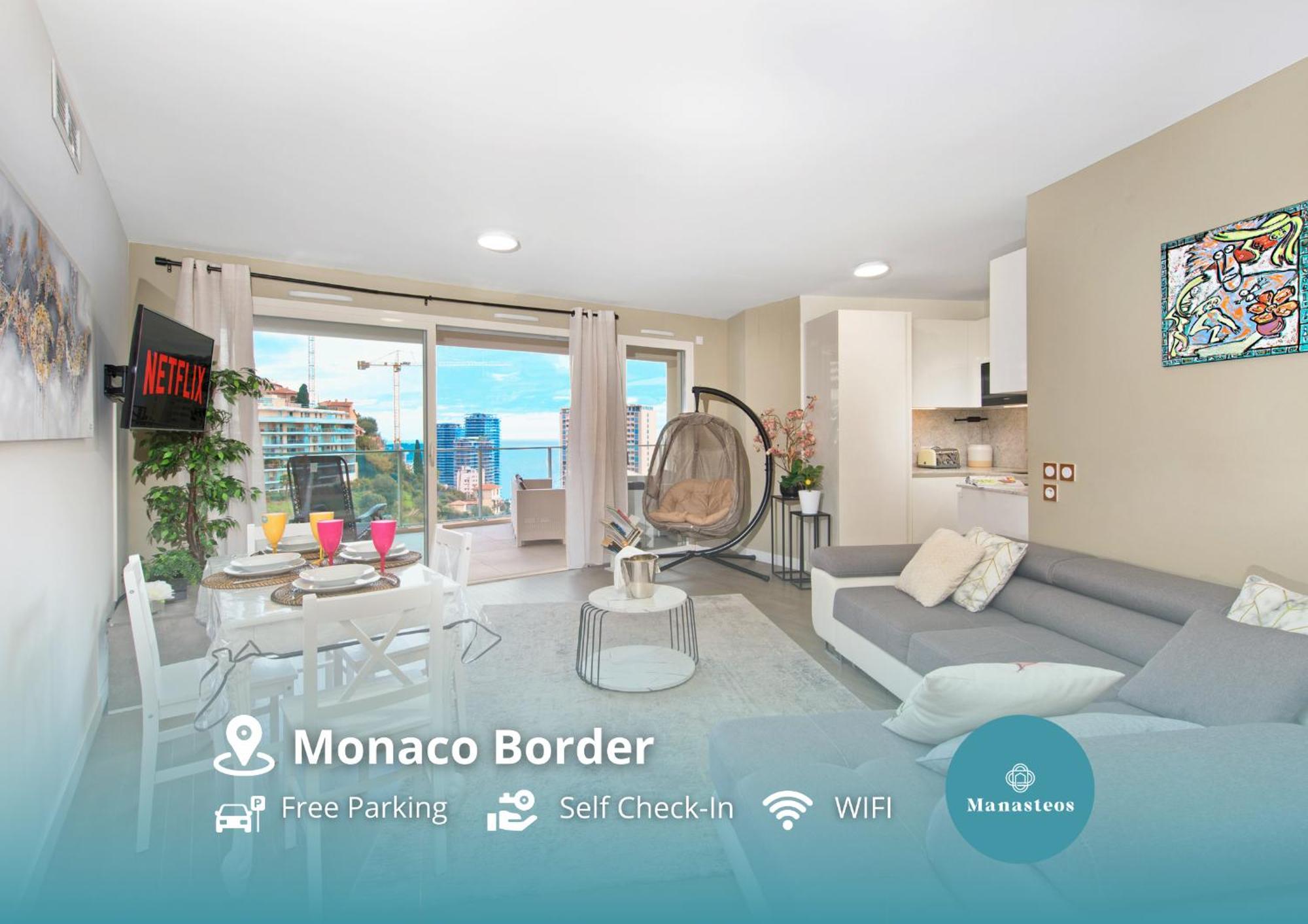 Grande Terrasse - Vue Mer - Parking - Bk Beausoleil Dış mekan fotoğraf